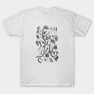 Abstract Bodies Drawing Improvisation #9 T-Shirt